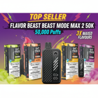 Flavor Beast Beast Mode Max 2 50K Promotional Banner