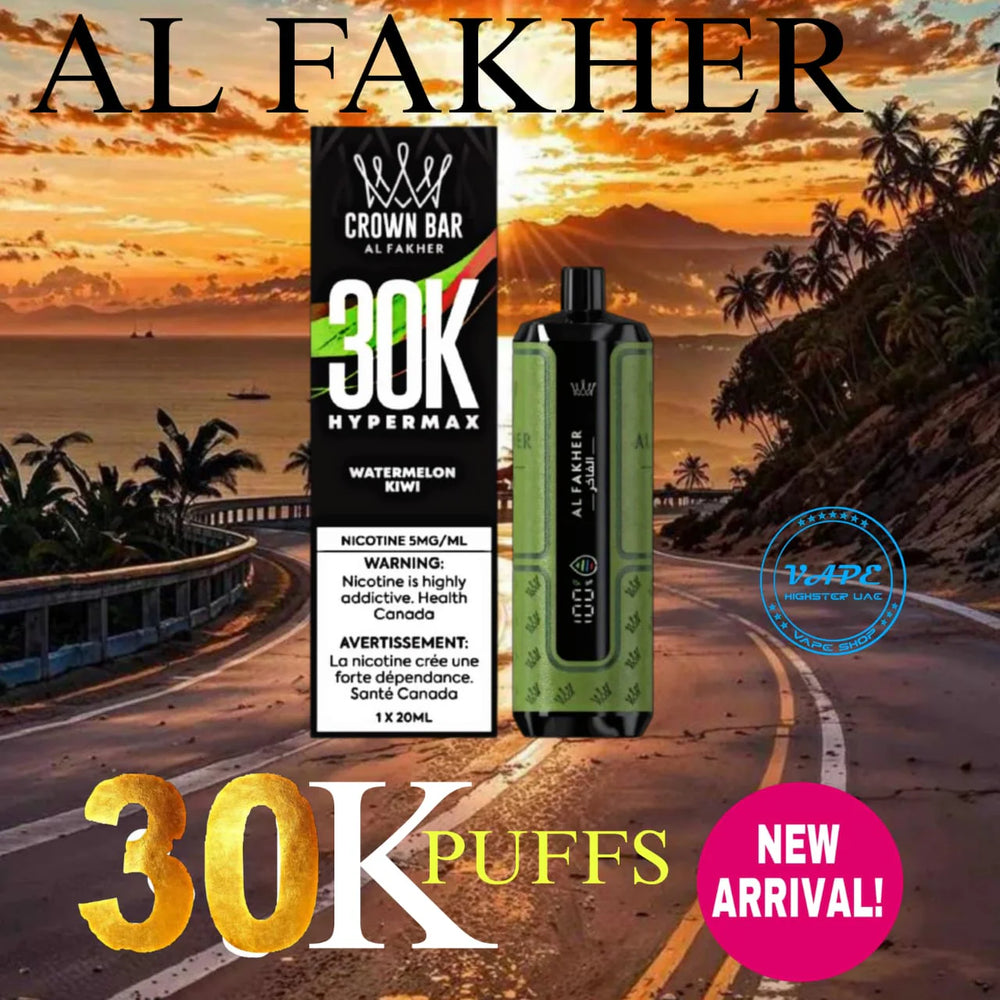 Al Fakher Crown Bar Hyper Max 30K cloud chaserz inc Al Fakher Crown Bar Hyper Max 30K cloud chaserz inc